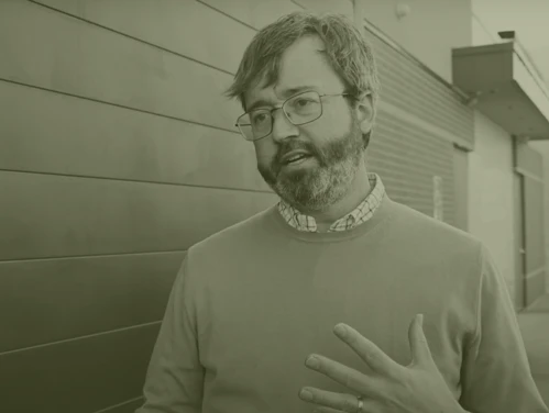 A man talking