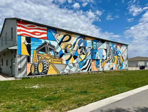 Mural along a bike trail