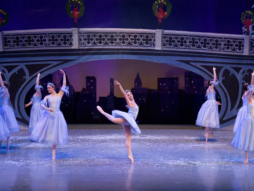Ballerinas performing on stage
