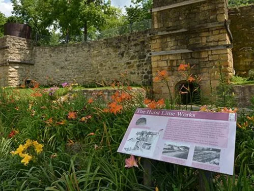 Hurstville Lime Kilns signage and building