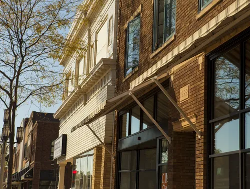 Mixed use buildings exterior