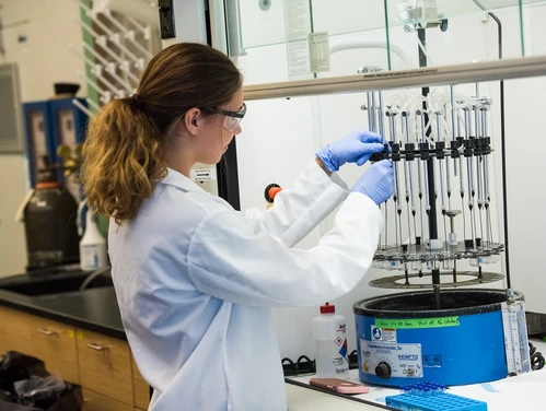Scientist working in a lab