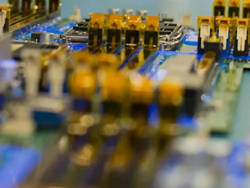 Circuit board close up