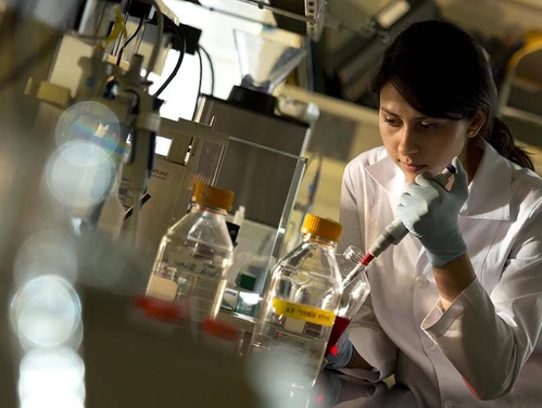 Scientist working in a lab