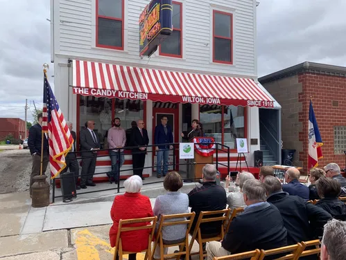 Public ceremony at The Candy Kitchen in Wilton