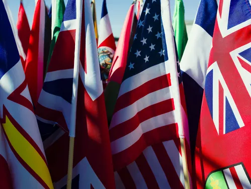 Flags from different countries