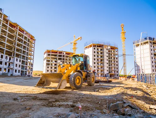 Apartment under construction