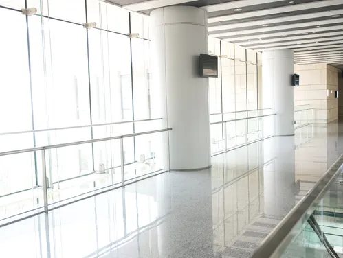 hallway in an office building