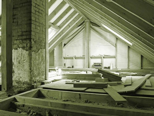 Attic in need of repair