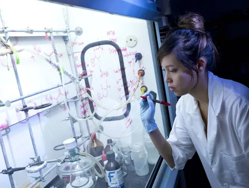 woman working in a lab