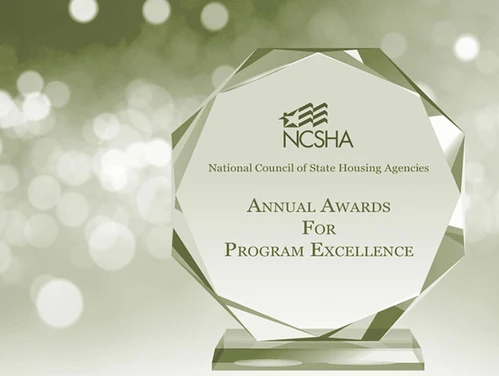 NCSHA award plaque