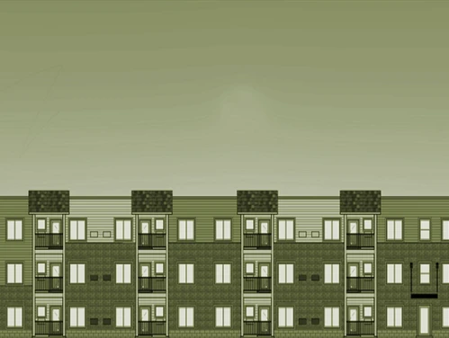 Drawing of apartment complex