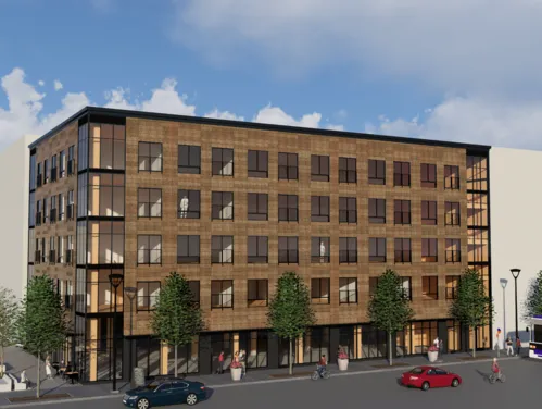 Rendering of the Goldfinch Lofts project
