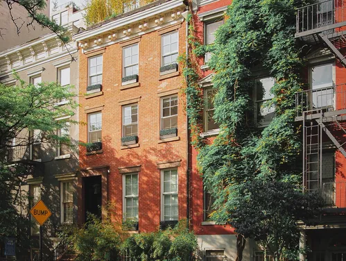 apartment building with greenery