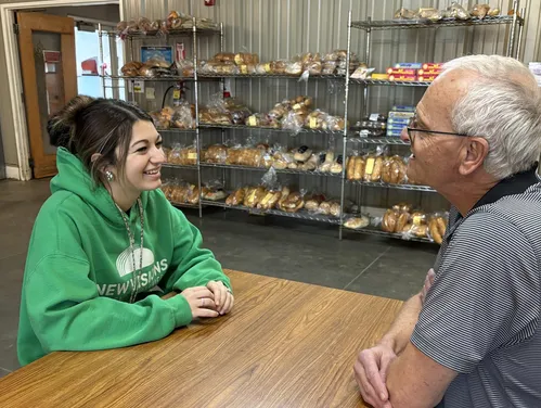 One-on-one conversation between a New Visions worker and a participant.”