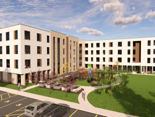 Apartment Building Rendering