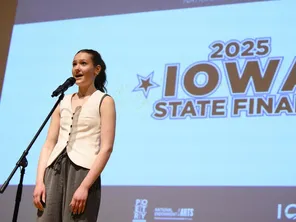 Poetry Out Loud winner Emma Oleson