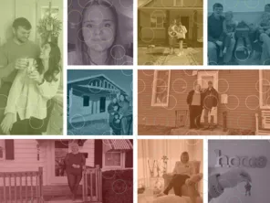 collage of 10 images of housing content creators