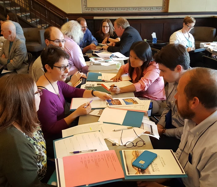 People sitting together at a table