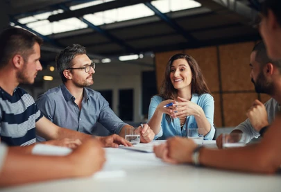 People meeting at a table