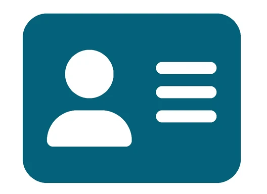 Icon of a contact card