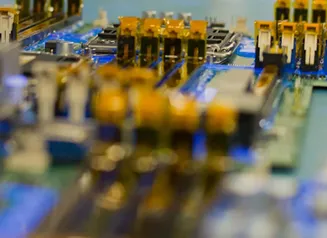 Circuit board close up