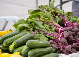 Farmers Market table
