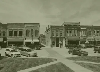 Downtown Winterset shops