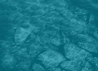 Water flowing over rocks