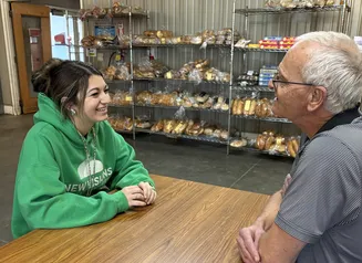 One-on-one conversation between a New Visions worker and a participant.”