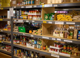 food pantry shelf