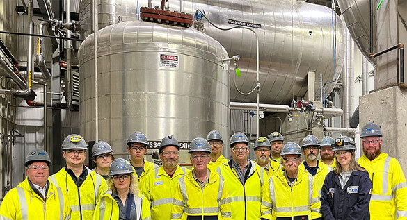 Group of workers in safety vests