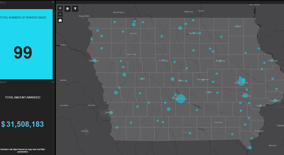 CAT awards map