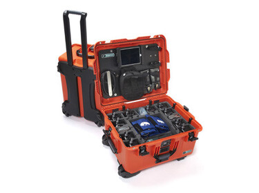 Orange crate holding a device made by Athena GTX