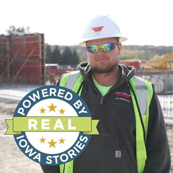 water quality worker wearing a hard hat