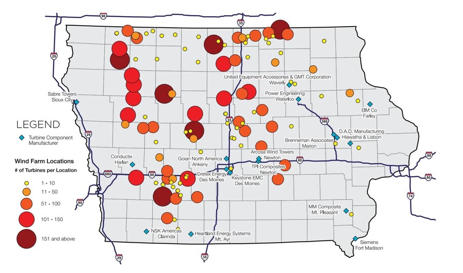 Wind Energy map