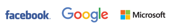 facebook, Google, Microsoft