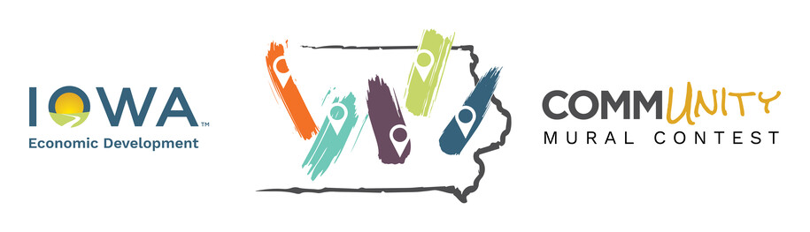 IEDA logo and Community Mural Contest logo