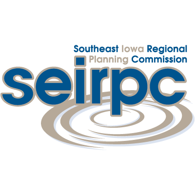 blue typeface logo with ripple