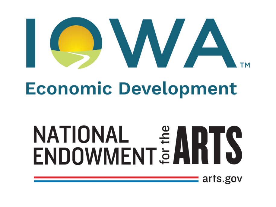 Iowa Economic Development Authority logo and National Endowment for the Arts logo