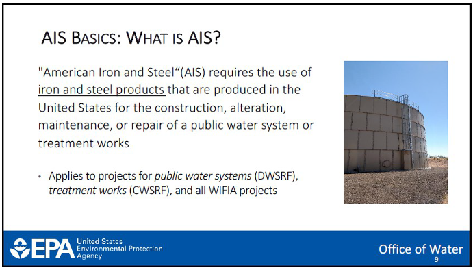 Photo of slide describing AIS