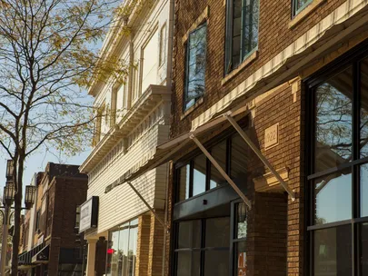 Mixed use buildings exterior